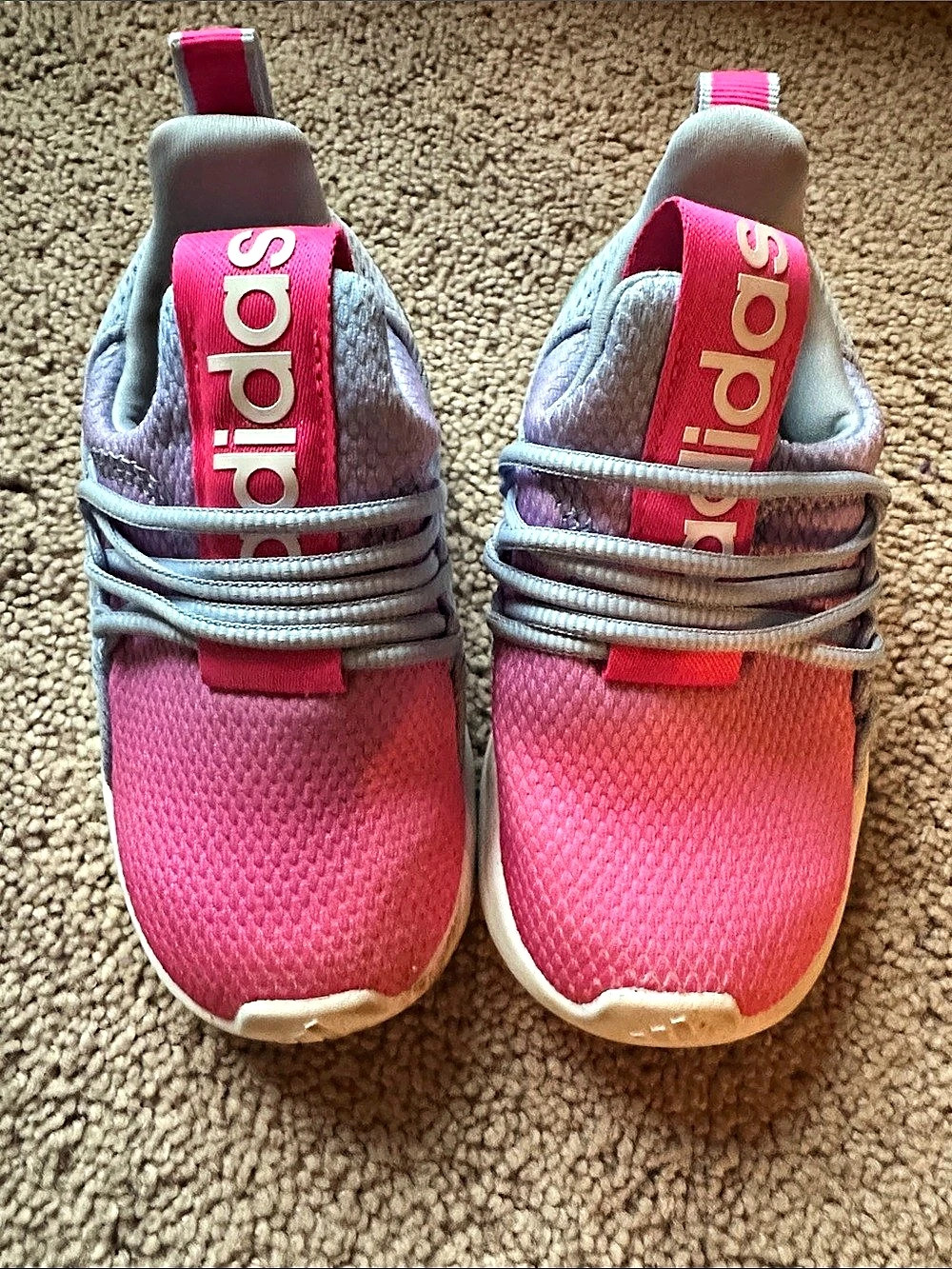 adidas Lite Racer Adapt 4.0 Pink & Blue Sneakers toddler size 7